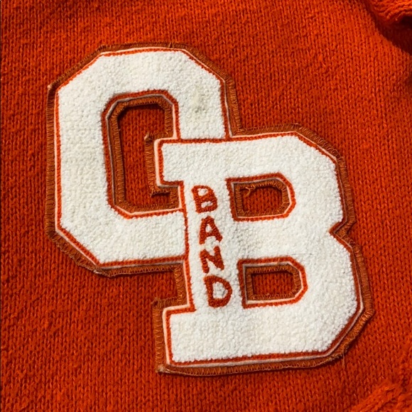 Vintage 50s Varsity OB Band Letterman Sweater Cardigan - Picture 3 of 12